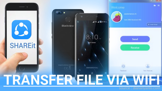 Mengenal Transfer File via Wifi di Blackview A7 Pro Menggunakan ShareIt Terbaru