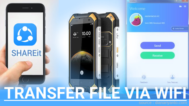Kirim dan Transfer File via Wifi di Blackview BV6000 Menggunakan ShareIt Terbaru