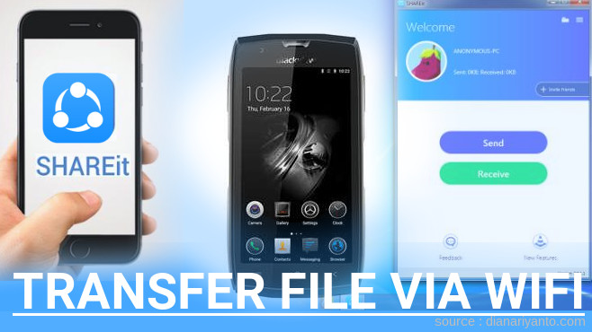 Transfer File via Wifi di Blackview BV7000 Pro Menggunakan ShareIt Terbaru