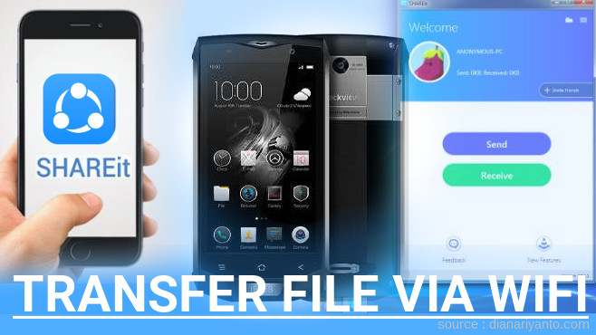 Cara Transfer File via Wifi di Blackview BV8000 Pro Menggunakan ShareIt Terbaru