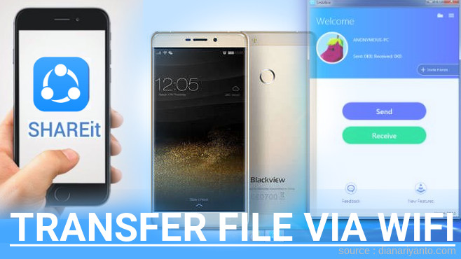 Transfer File via Wifi di Blackview R7 Menggunakan ShareIt Terbaru